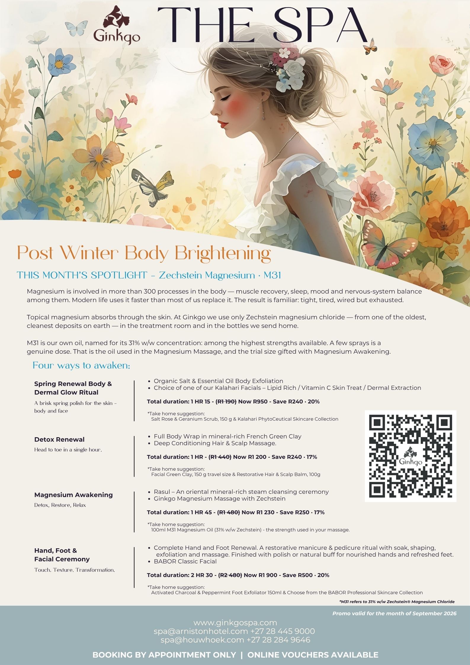 Ginkgo Spa Promo Semtember 2026 Flyer